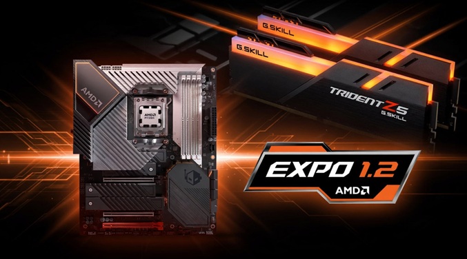 پردازنده ای ام دی روی مادربرد و ماژول های حافظه رم DDR5 با پشتیبانی از فناوری AMD EXPO