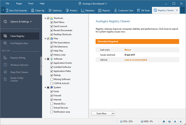 دانلود AVS Registry Cleaner
