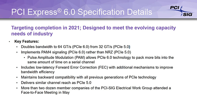 معرفی استاندارد PCIe 6.0