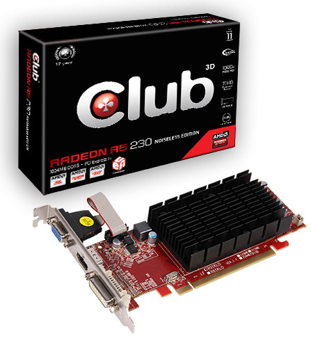 Club 3D Radeon R5 230 1GB Noiseless Edition 01