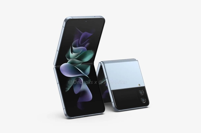 رندر رسمی گوشی Galaxy Z Flip 4 با طراحی مشابه با نسل قبلی
